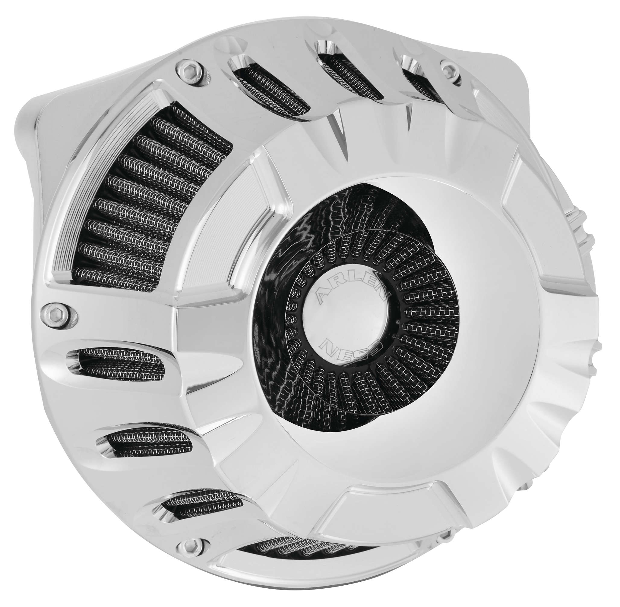 Inverted Series Air Cleaner Kit - Deep Cut - Chrome