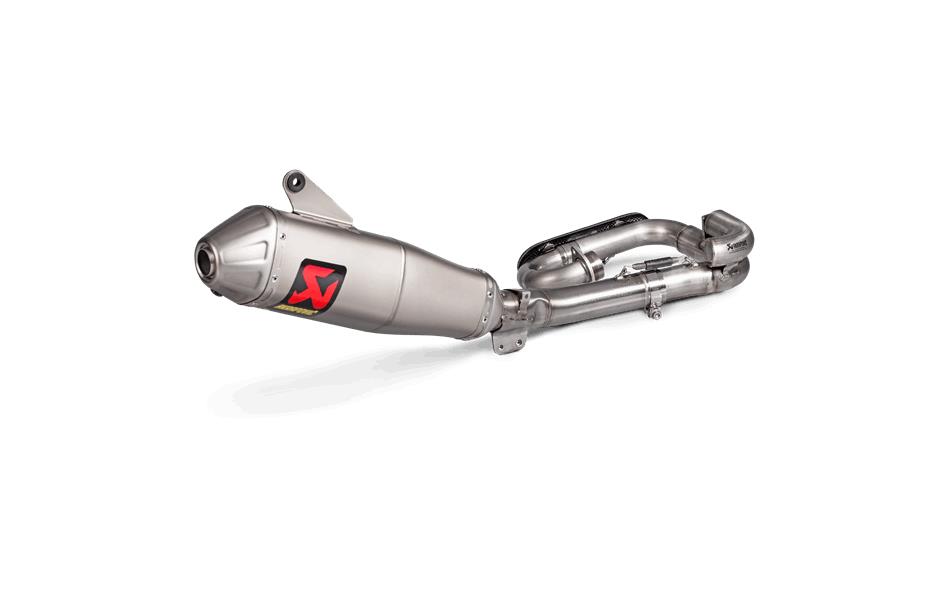 Evolution Line Full System Exhaust - Titanium Muffler with Spark Arrester