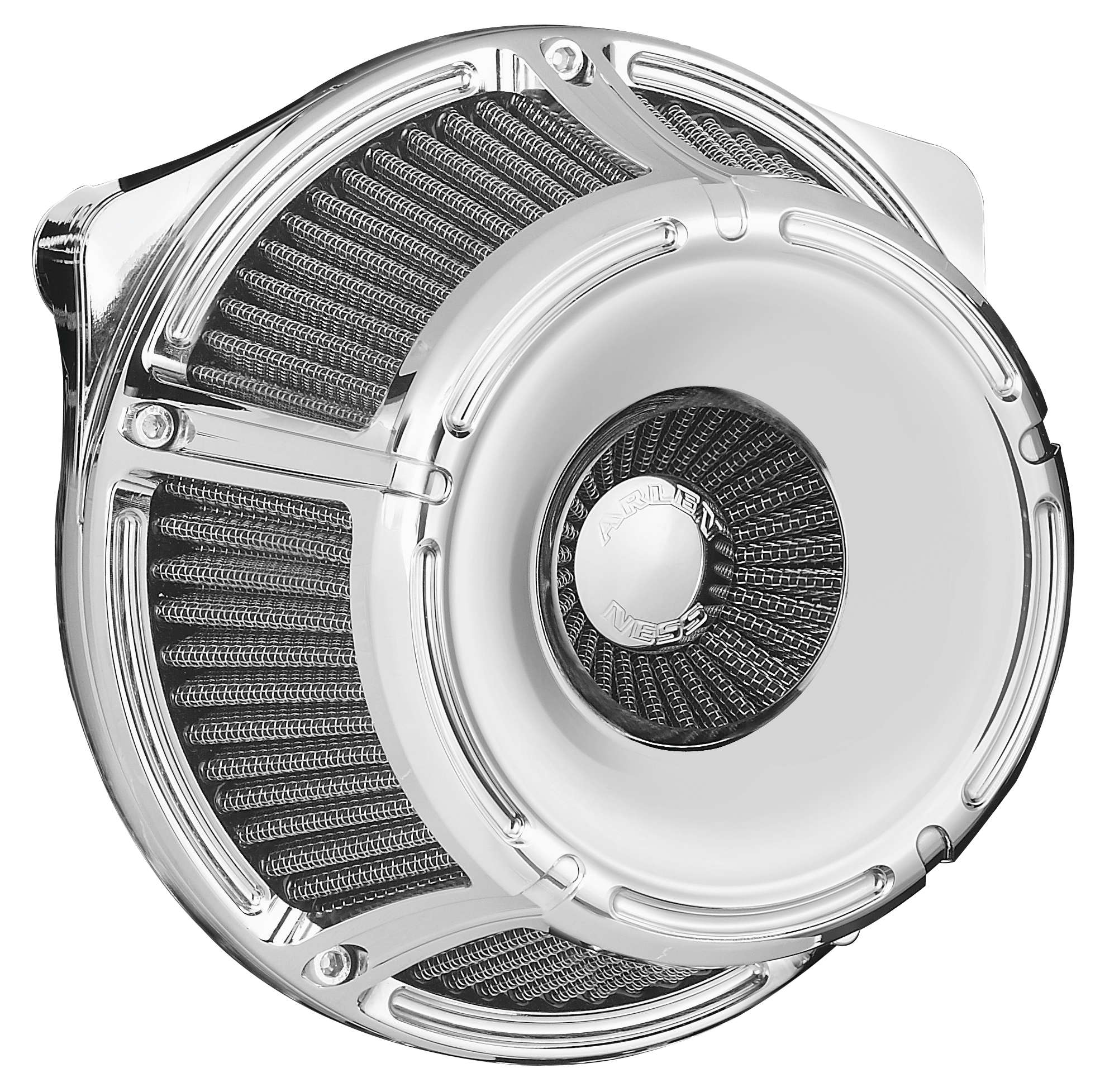 Inverted Series Air Cleaner Kit - Slot Track - Chrome