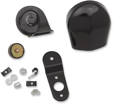 Electric Horn Kit - Gloss Black