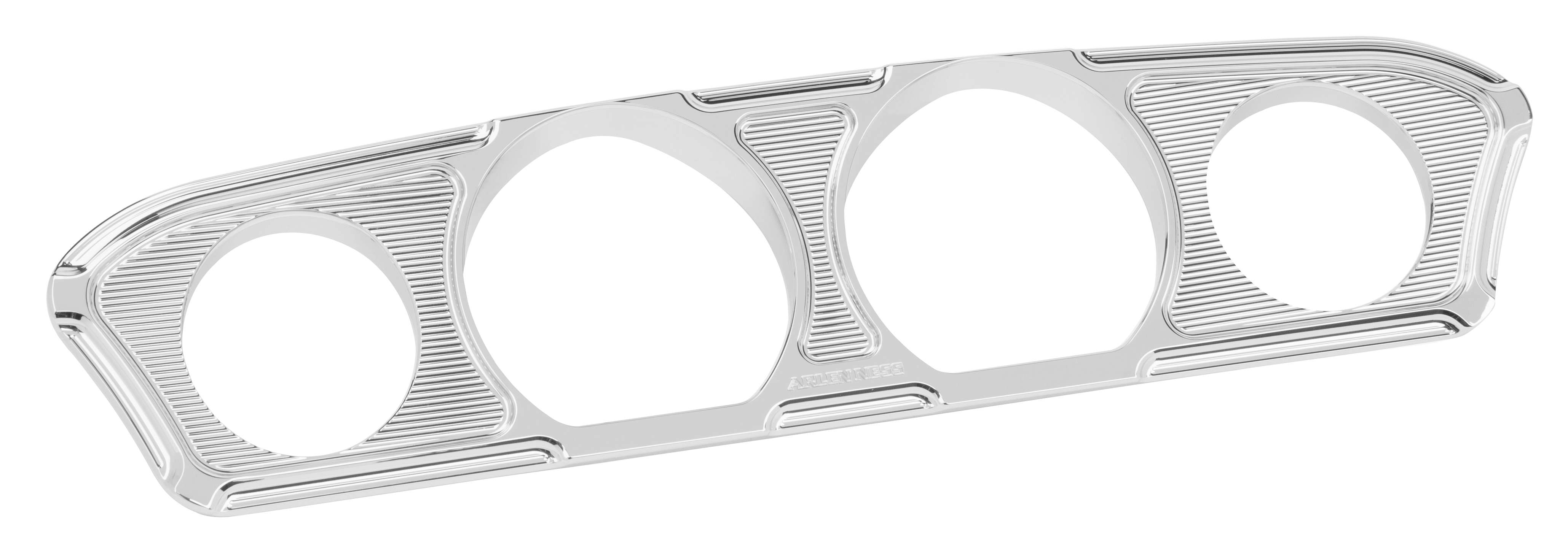 Inner Fairing Gauge Trim - Beveled - Chrome