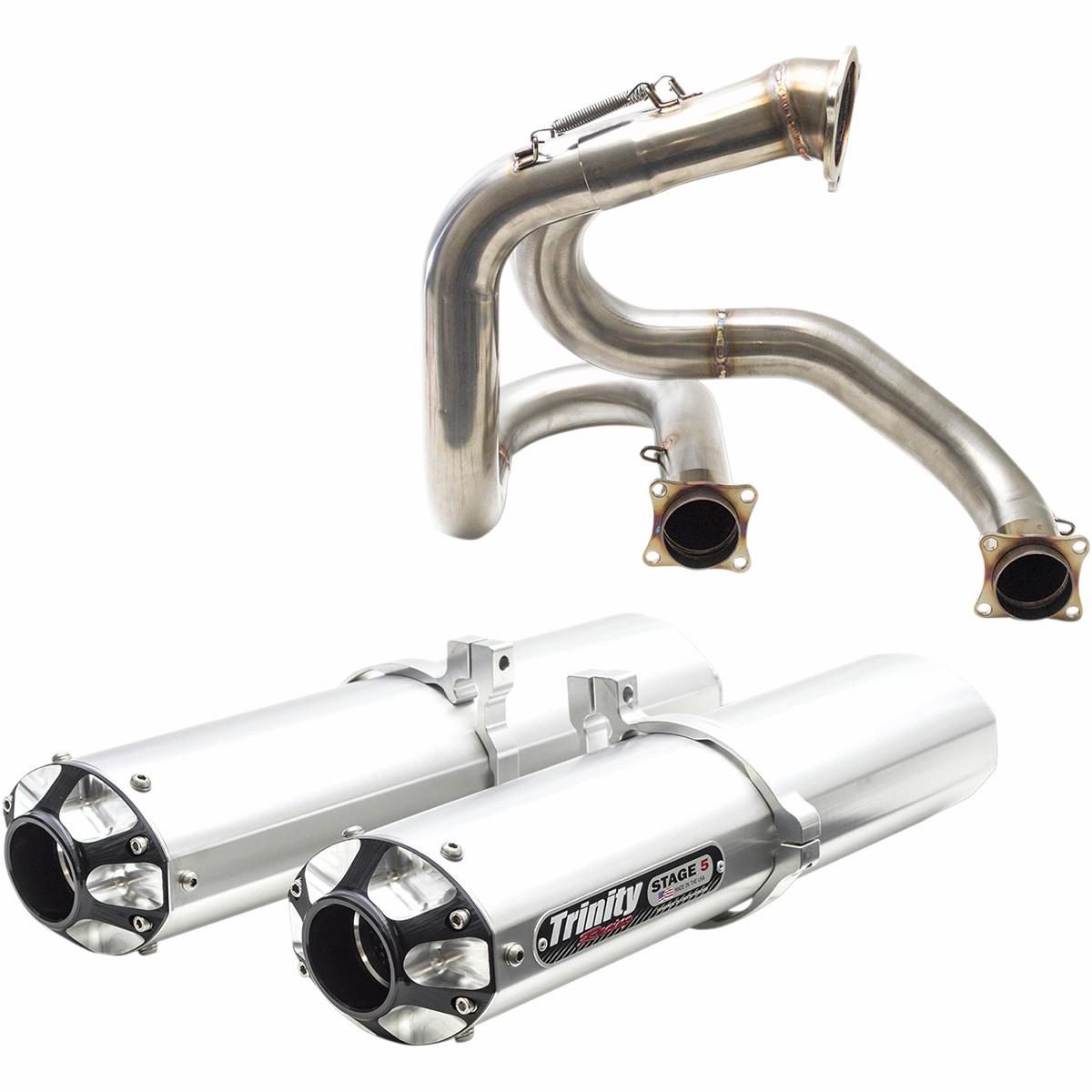 Stage 5 Dual Slip-Ons - Brushed Muffler