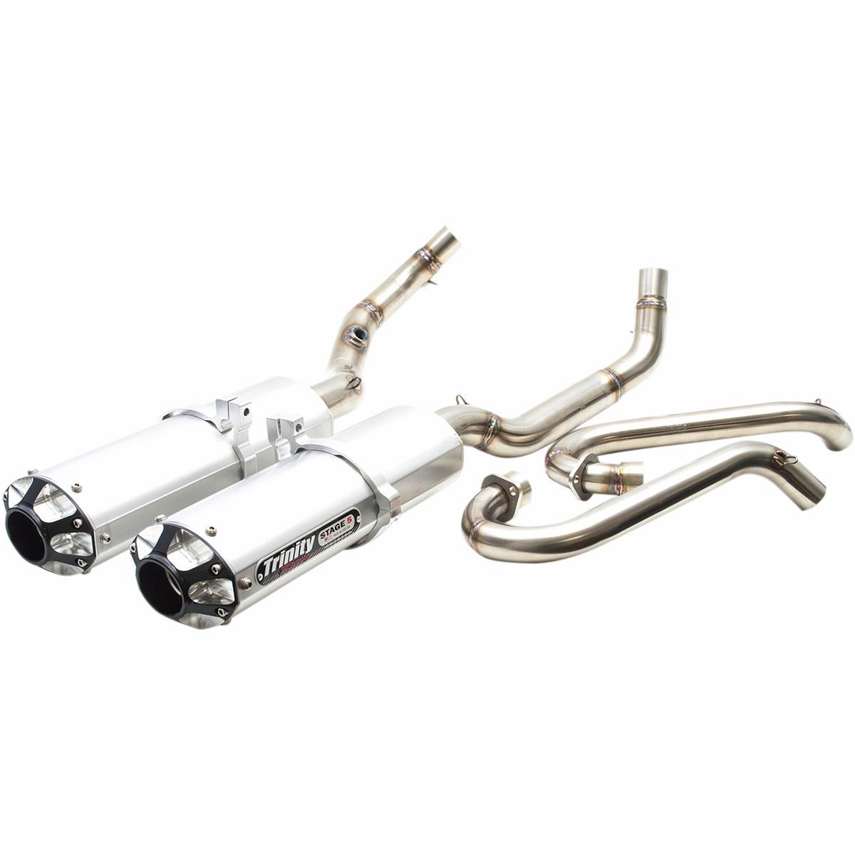 Stage 5 Dual Exhaust System - Black Muffler