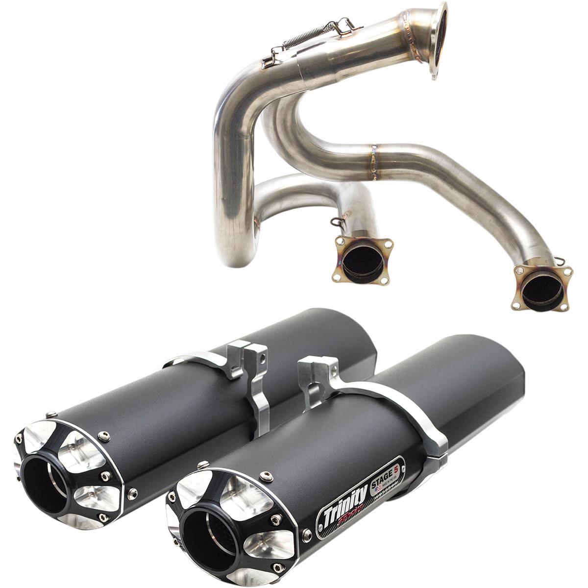 Stage 5 Dual Slip-Ons - Black Muffler