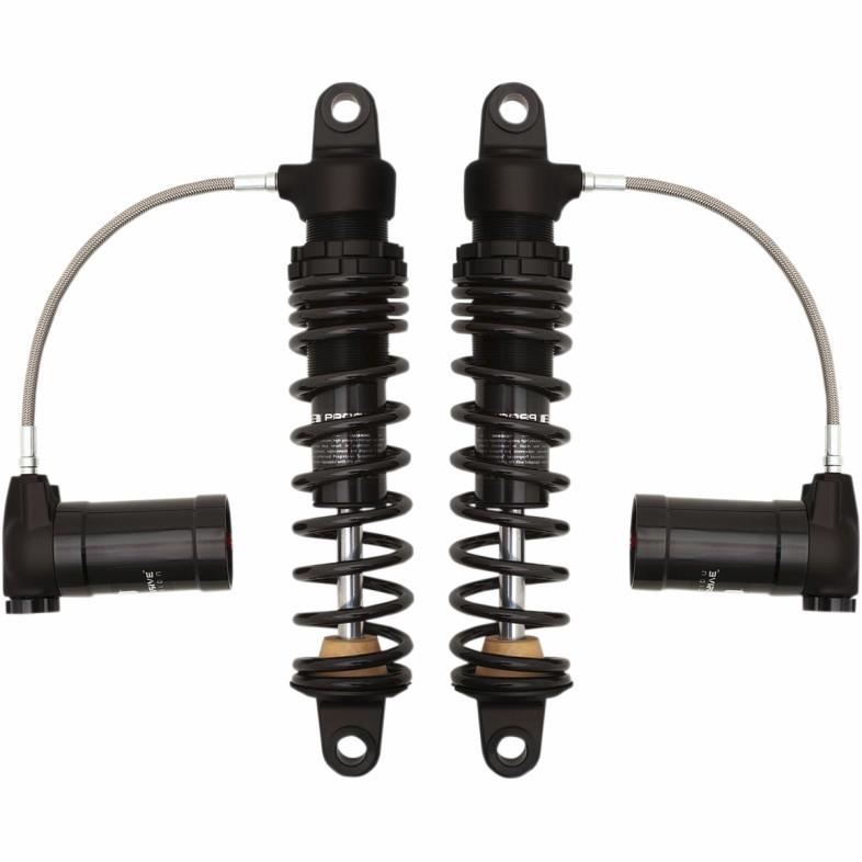 970 Series Remote Reservoir Shocks - 12in. - Gloss Black/Matte Black