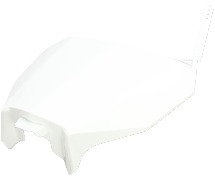 Front Number Plate - White