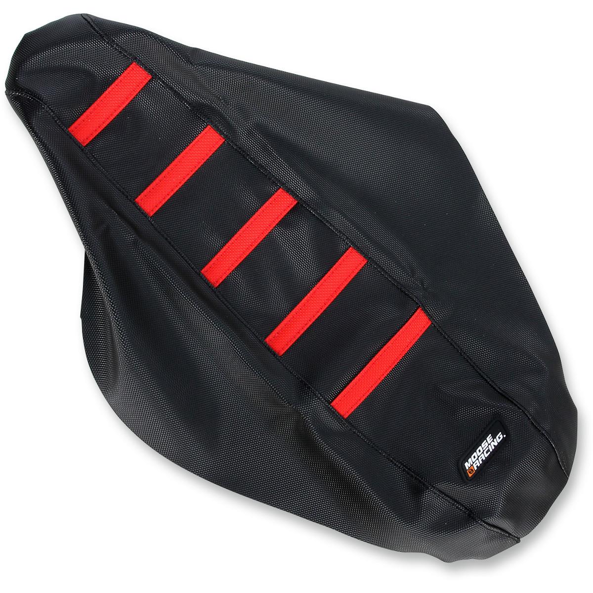 Ribbed Seat Cover - Black/Red Ribbed