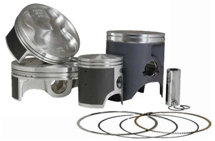 Cast Replica Piston Kit - Standard Bore 52.46mm, Standard Compression