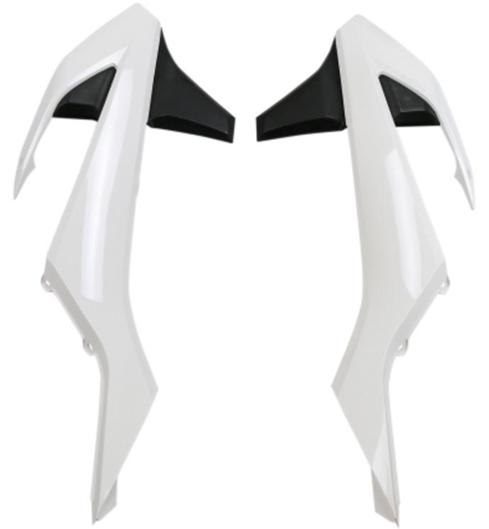 Radiator Covers - White/Black (OEM Cross 17)