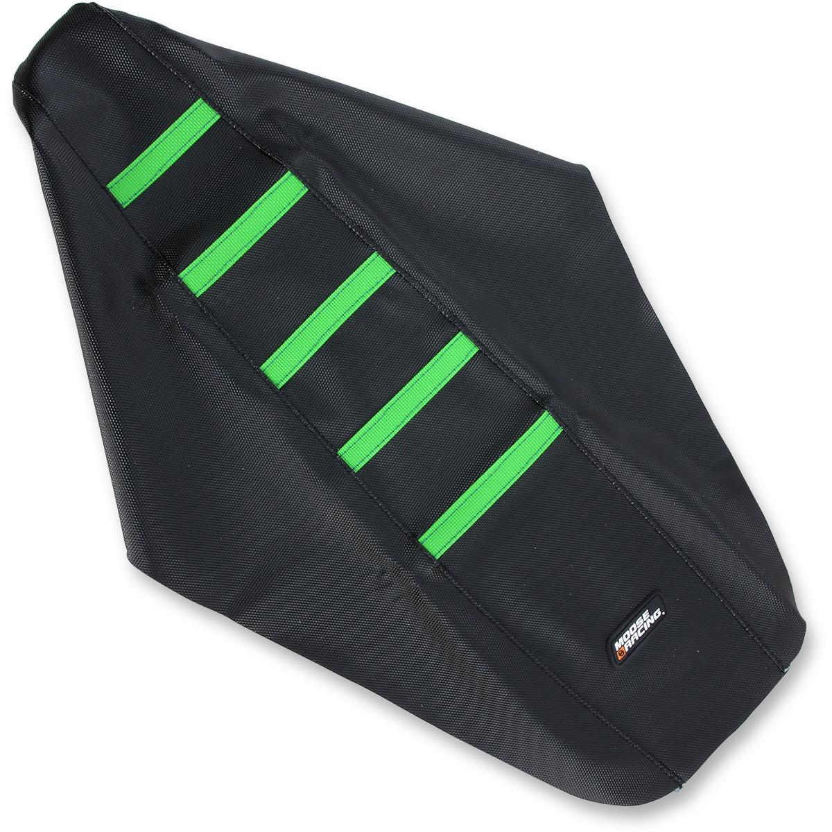 Ribbed Seat Cover - Black/Green Ribbed