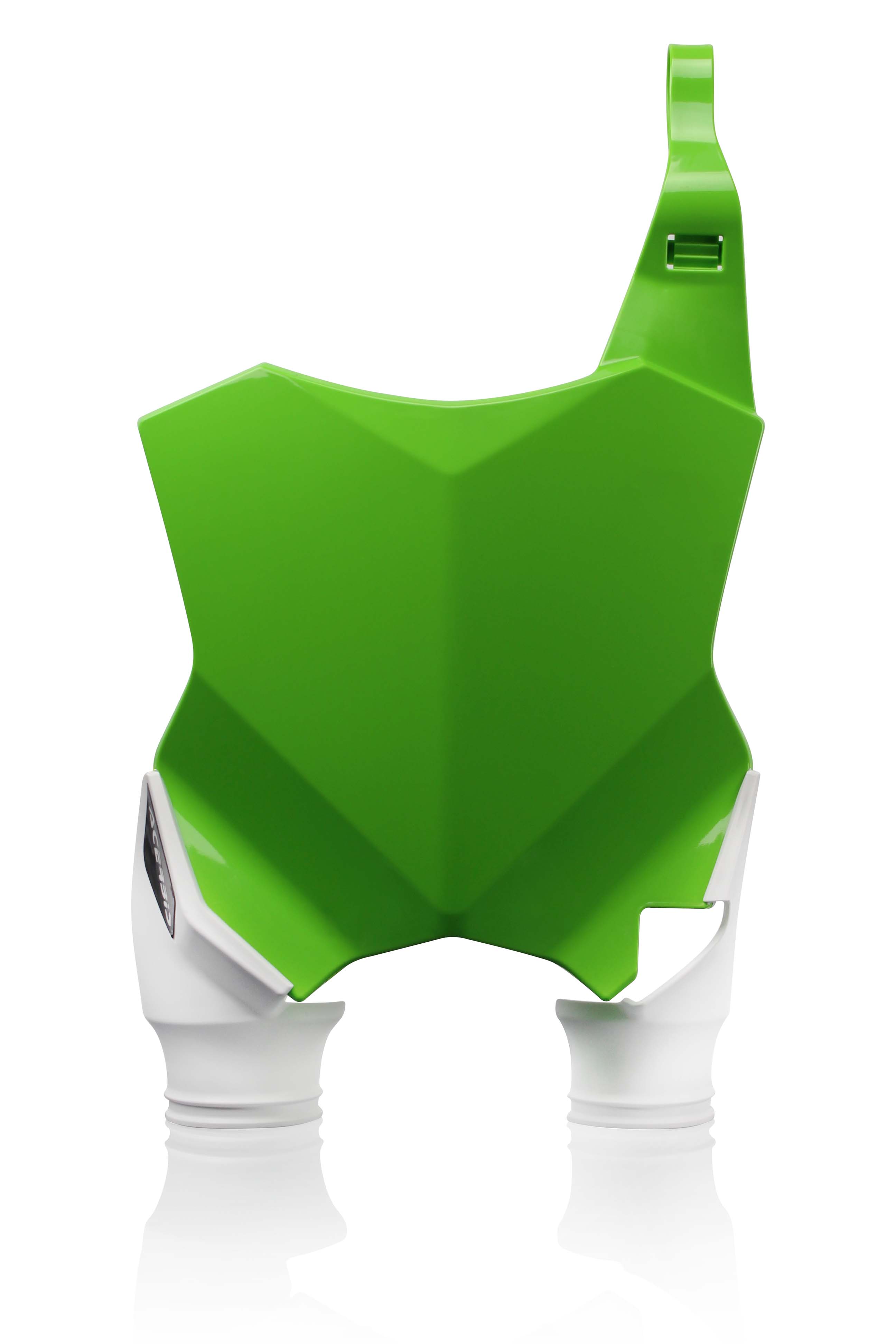 Raptor Front Number Plate - Green/White