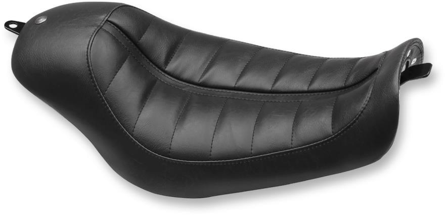 Bob Job Solo Seat - Black Distressed Vinyl w/ Raised Detailing Accents