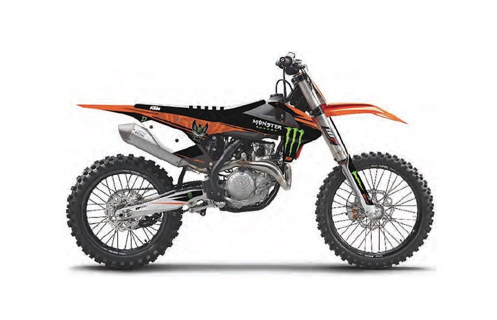Monster Energy KTM Complete Graphics Kit - White