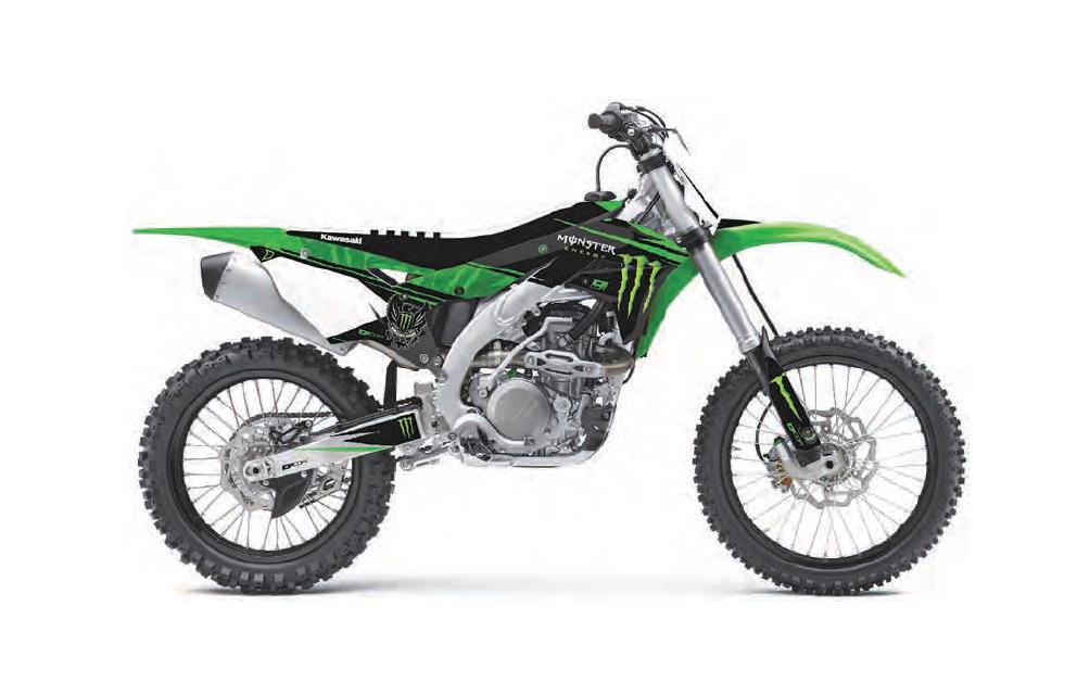 Monster Energy Kawasaki Complete Graphics Kit - Black
