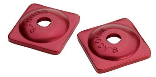 Square Digger Aluminum Support Plates - 5/16in. - Red (48pk.)
