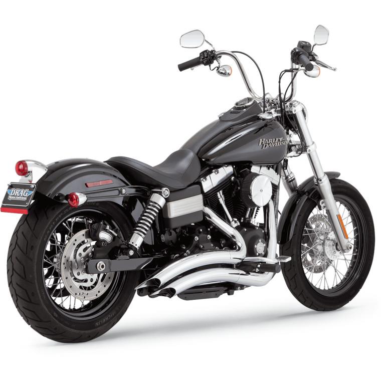 Big Radius 2-Into-2 Exhaust System - Chrome