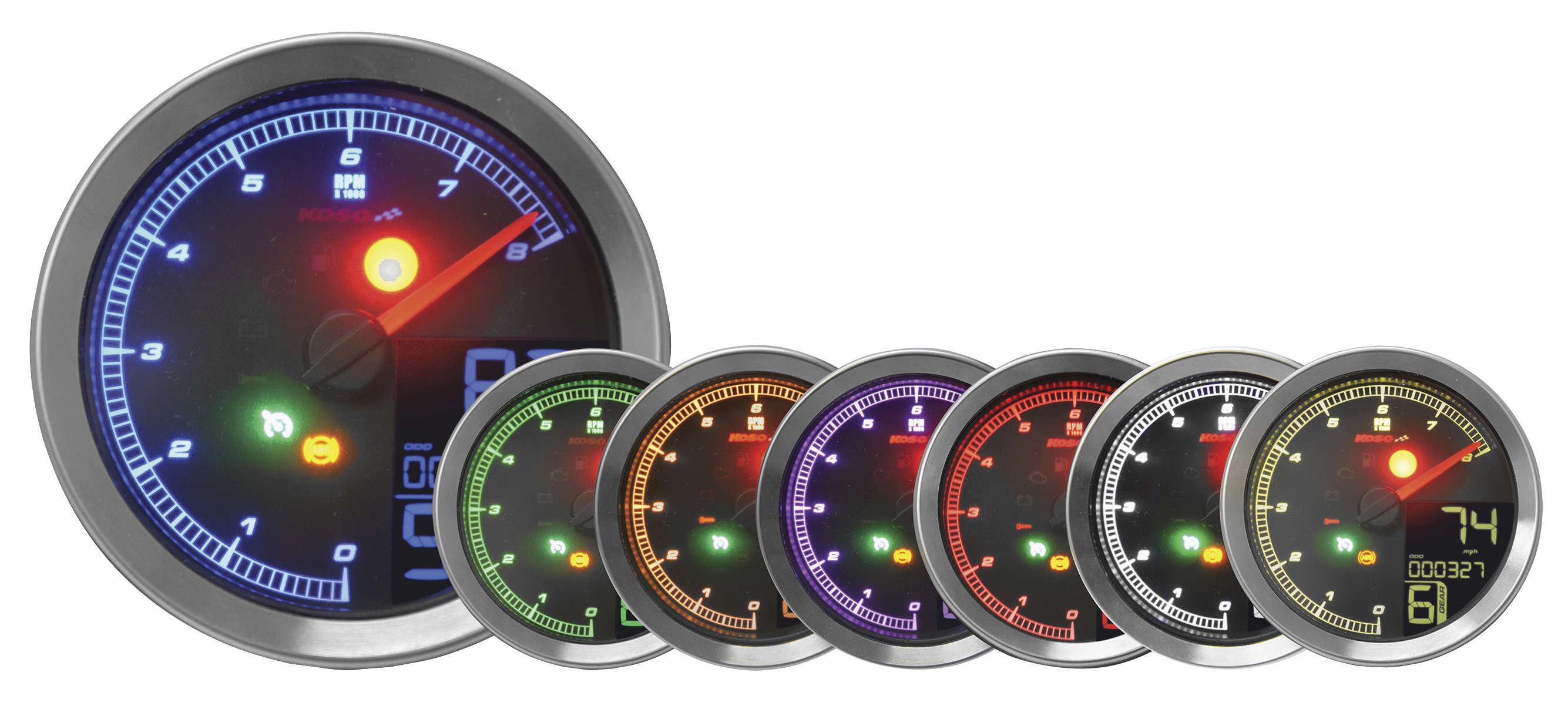 HD-04 Series Gauges - Chrome