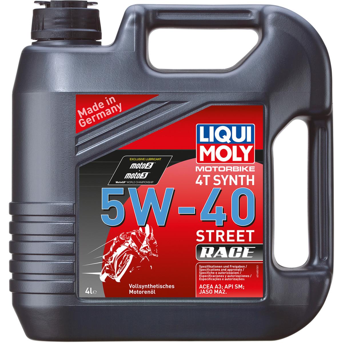 4T Synthetic Street Race Motor Oil - 5W-40 - 4L