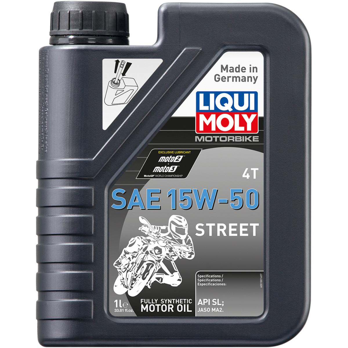 4T Synthetic Street Motor Oil - 15W-50 -1L