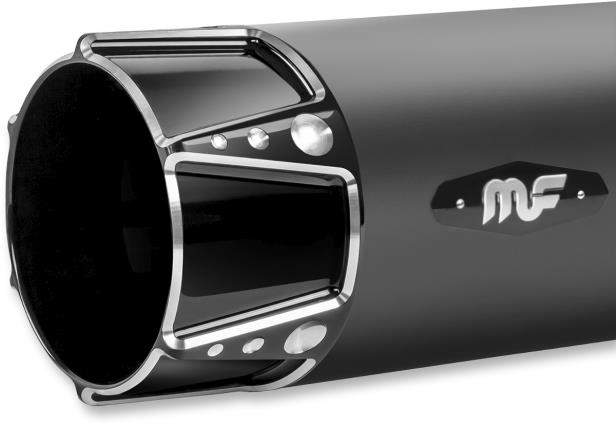 4in. Sniper Slip-On Muffler - Black w/ Black End Caps