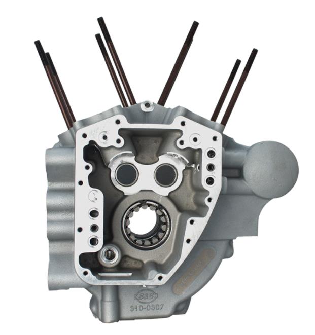 Super Stock T2 Engine Case - Stock Bore - Silver Powder-Coat