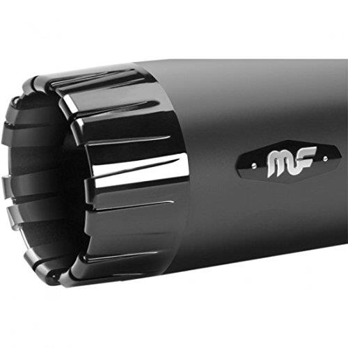 4-1/2in. Top Gun Slip-On Muffler - Black w/ Black End Caps
