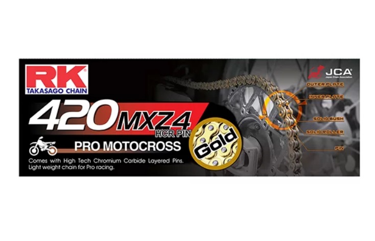 420 MXZ4 Non-Sealed Works Racing Chain - 134 Links