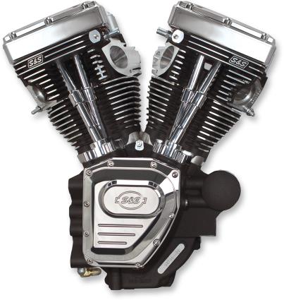 T143 Long Block Engine - Wrinkle Black Finish