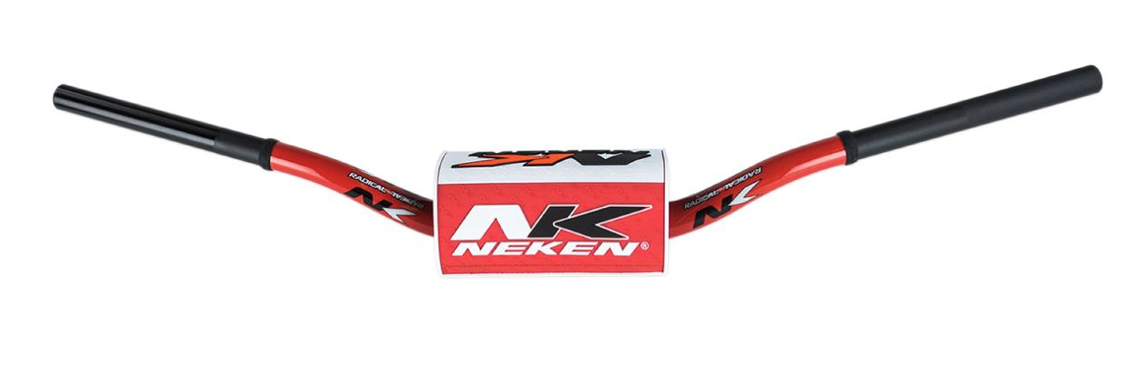 Aluminum Oversize Handlebars - All Brands (133) - Red with White/Red Pad