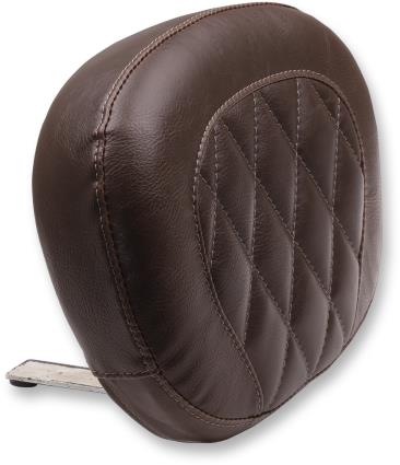 Large Sissy Bar Pad - Brown Diamond Stitch