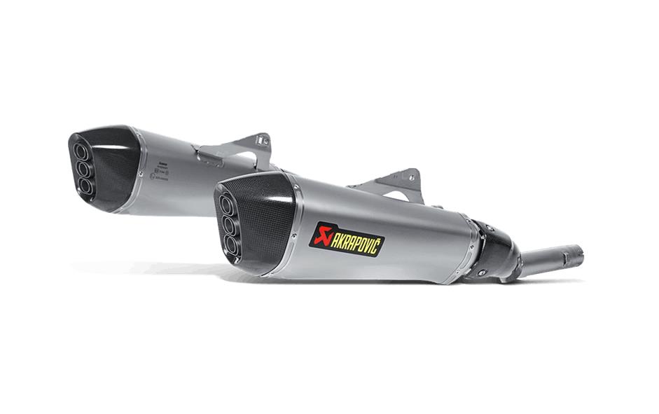 Slip-On Line Dual Exhaust - Titanium Mufflers