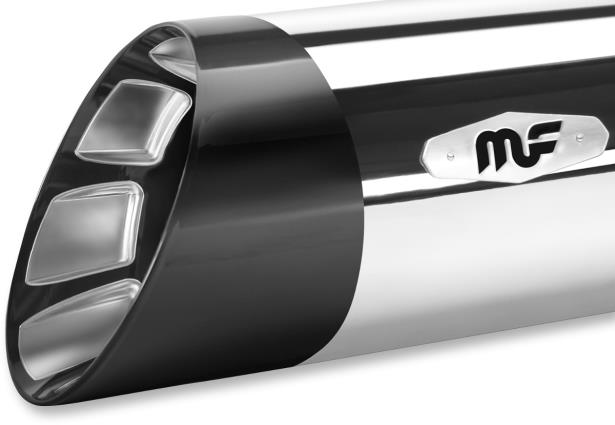 Hitman 4-1/2in. Slip-On - Chrome w/ Black End Cap