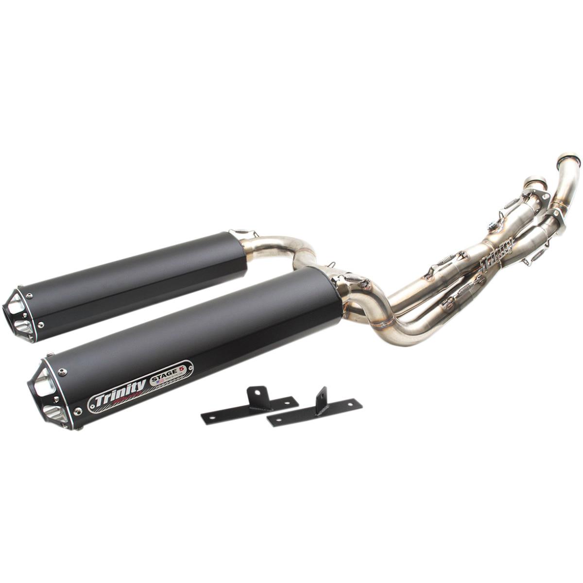 Stage 5 Dual Exhaust System - Black Muffler