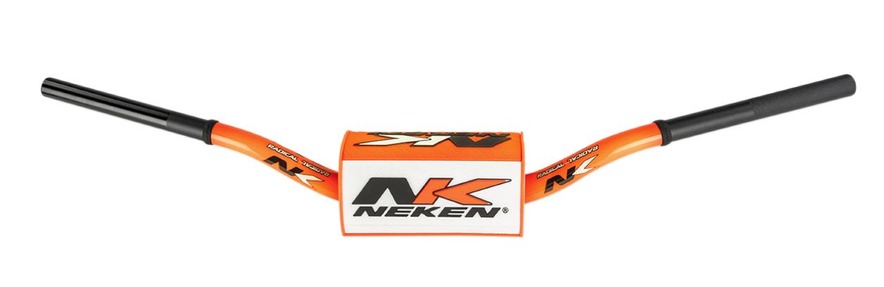 Aluminum Oversize Handlebars - 85 Low - Fluo Orange with Orange/White Pad