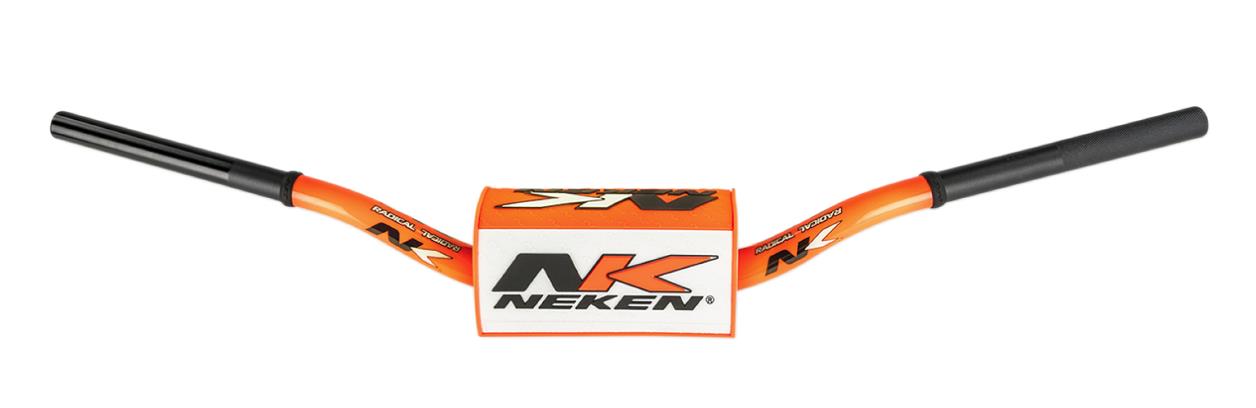 Aluminum Oversize Handlebars - All Brands (121) - Fluo Orange with White/Orange Pad