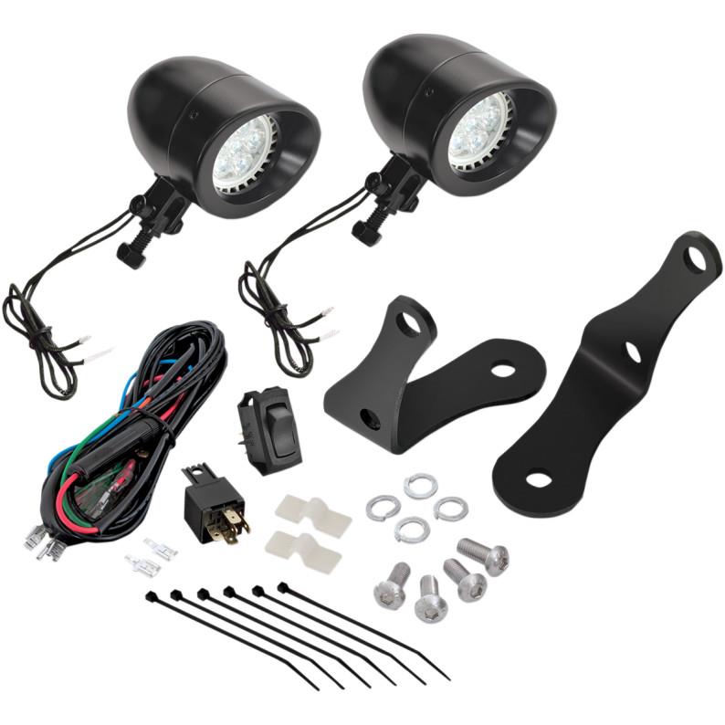 2 3/8in. Forged Bar Light Kit - LED - Black