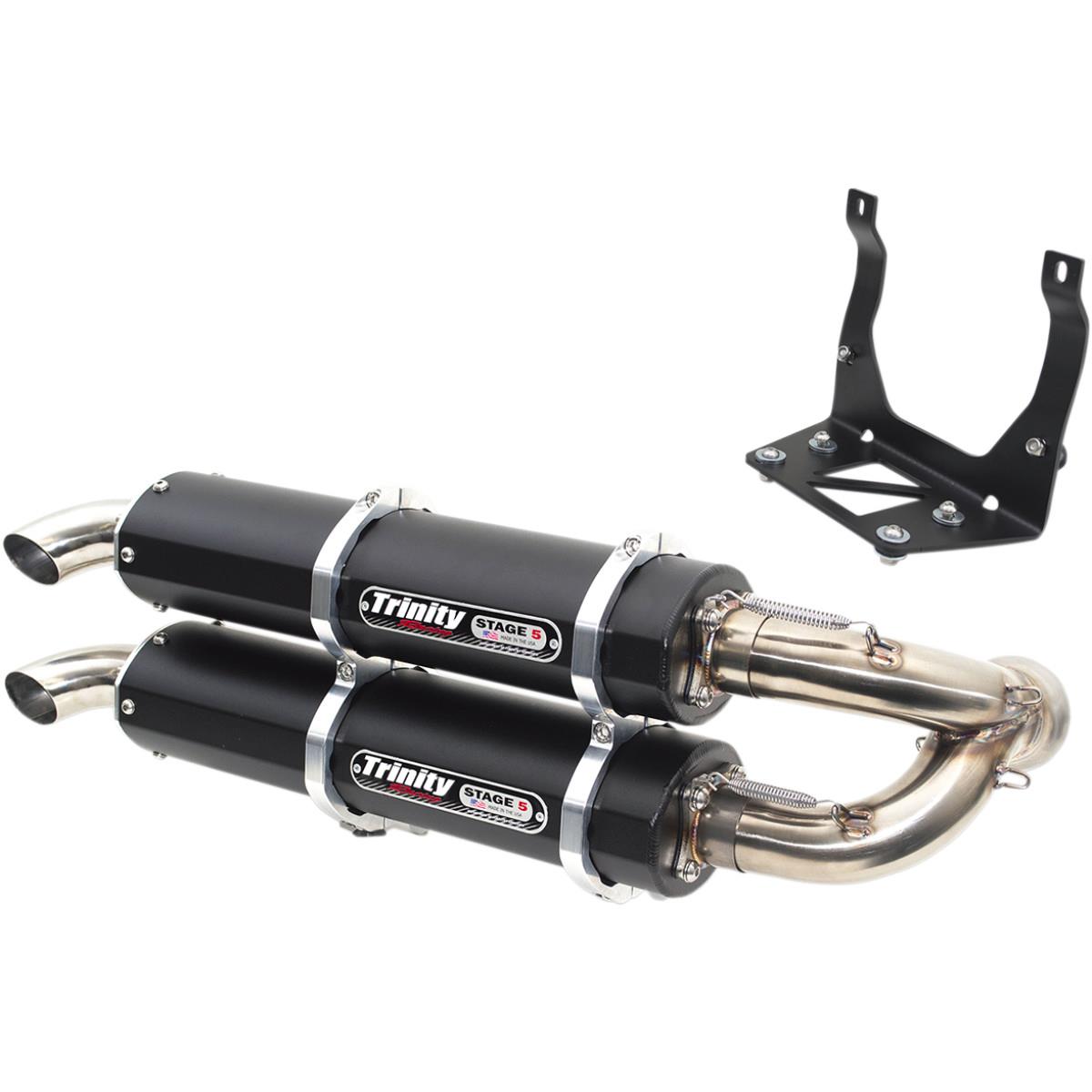 Stage 5 Dual Slip-Ons - Black Muffler