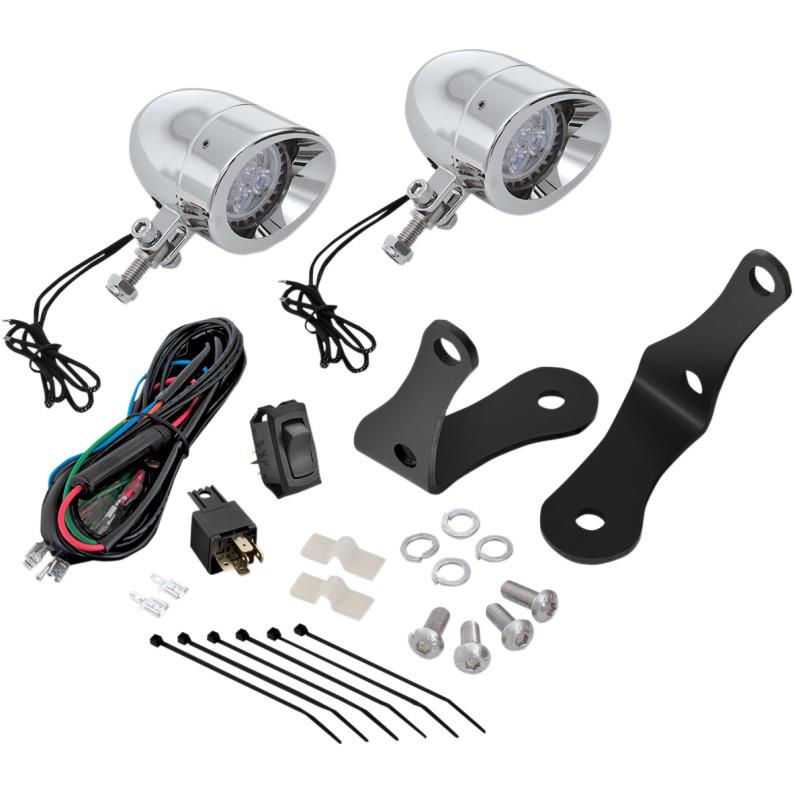 2 3/8in. Forged Bar Light Kit - LED - Chrome