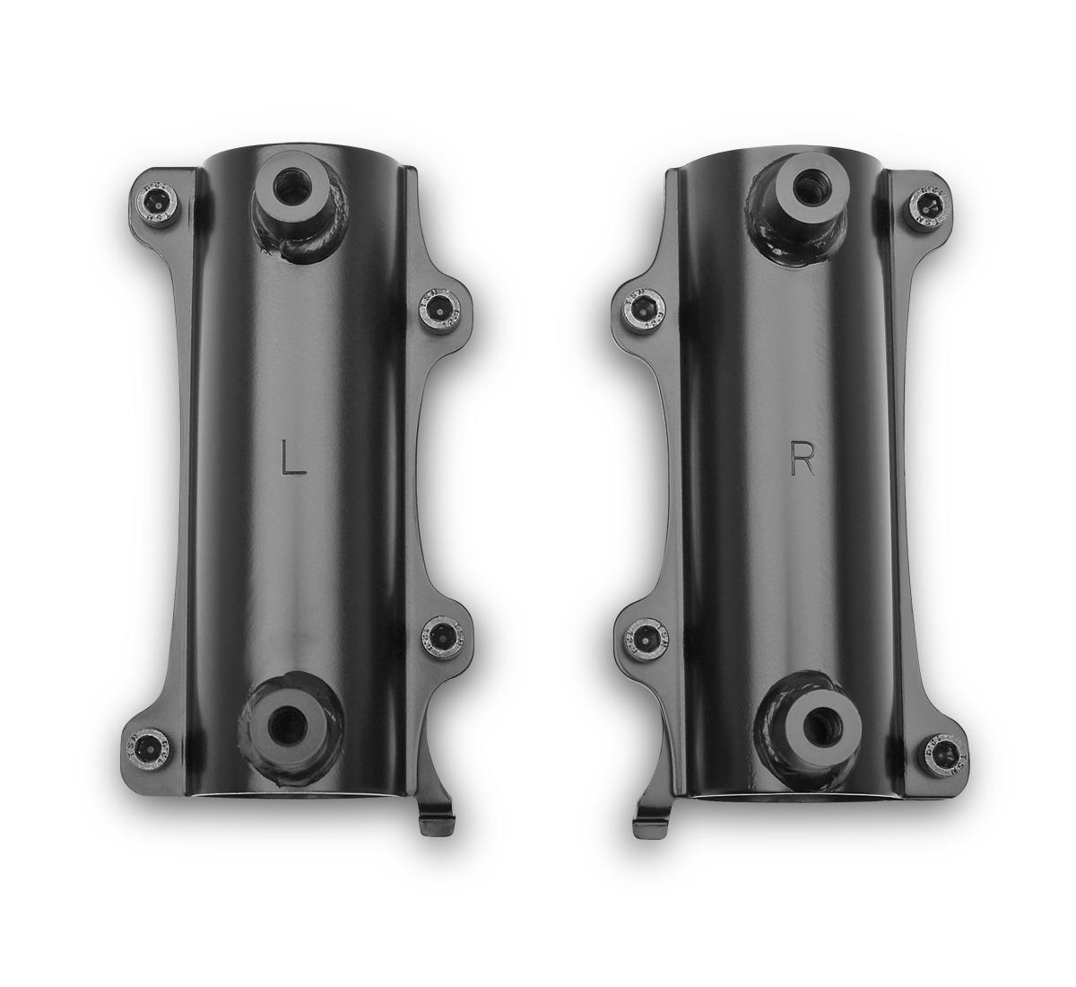 Fixed Windshield Fork Bracket Kit - Black