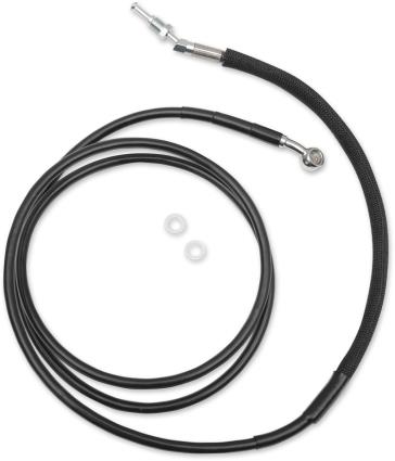 Black Vinyl Coated Hydraulic Clutch Line - +4in.