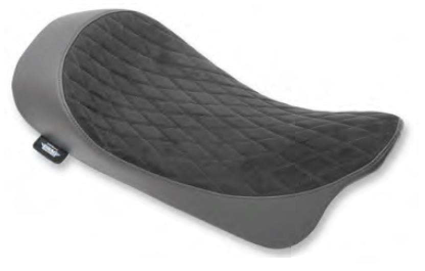 Low Profile Solo Seat - Faux Suede Diamond Stitch