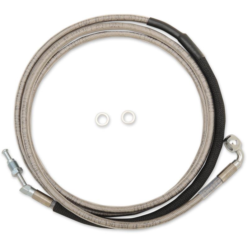 Clear Coated Stainless Steel Hydraulic Clutch Line - +10in.