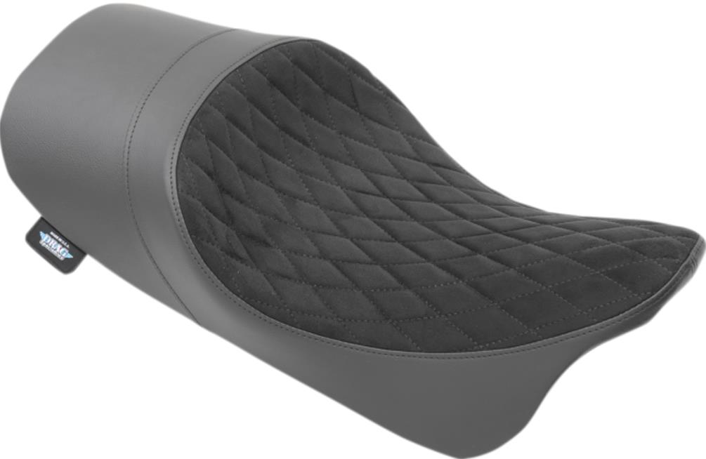 Low Profile Solo Seat with Forward Positioning - Faux Suede Diamond Stitch