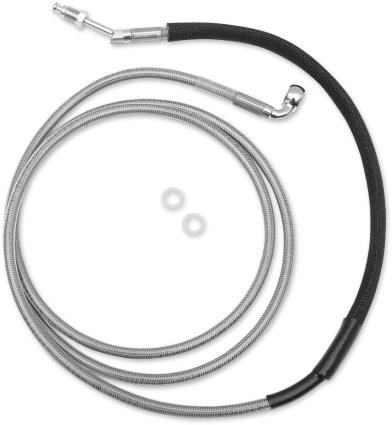 Clear Coated Stainless Steel Hydraulic Clutch Line - +4in.