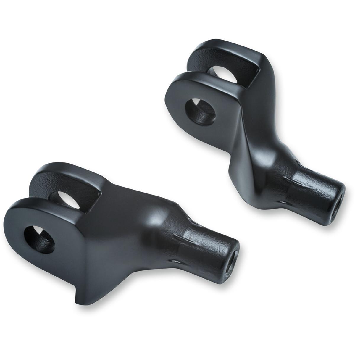 Tapered Footpeg Adapters Mounts - Black