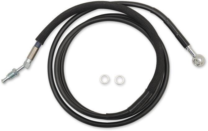 Black Vinyl Coated Hydraulic Clutch Line - +4in.