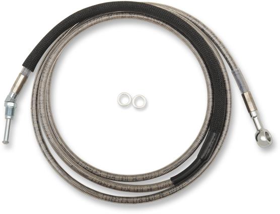 Clear Coated Stainless Steel Hydraulic Clutch Line - +12in.