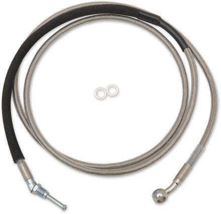 Clear Coated Stainless Steel Hydraulic Clutch Line - +4in.
