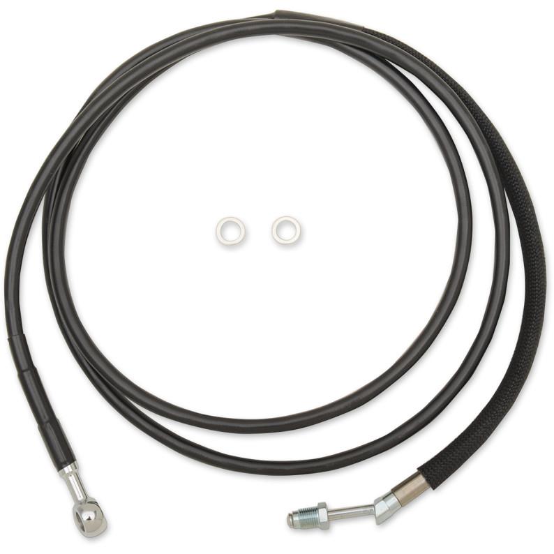 Black Vinyl Coated Hydraulic Clutch Line - +6in.