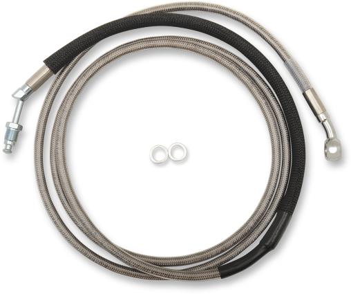 Clear Coated Stainless Steel Hydraulic Clutch Line - +8in.